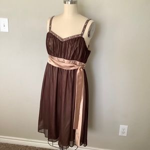 Fully lined knee length dress